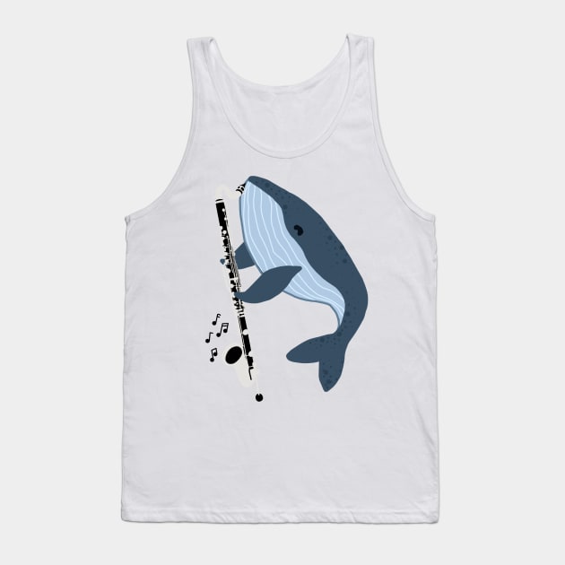 Bass Clarinet Whale Tank Top by Artstuffs121